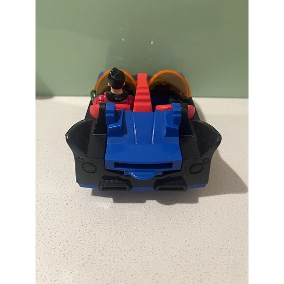 Fisher Price Imaginext Batmobile Car Batman Car - With Robin - Picture 6 of 9